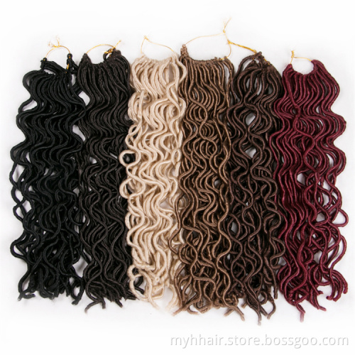 Faux Locs 20 Inch 85 g/pack,24 strands/pack Synthetic Braiding Hair extensions Crochet Braid hair Body Wave curly